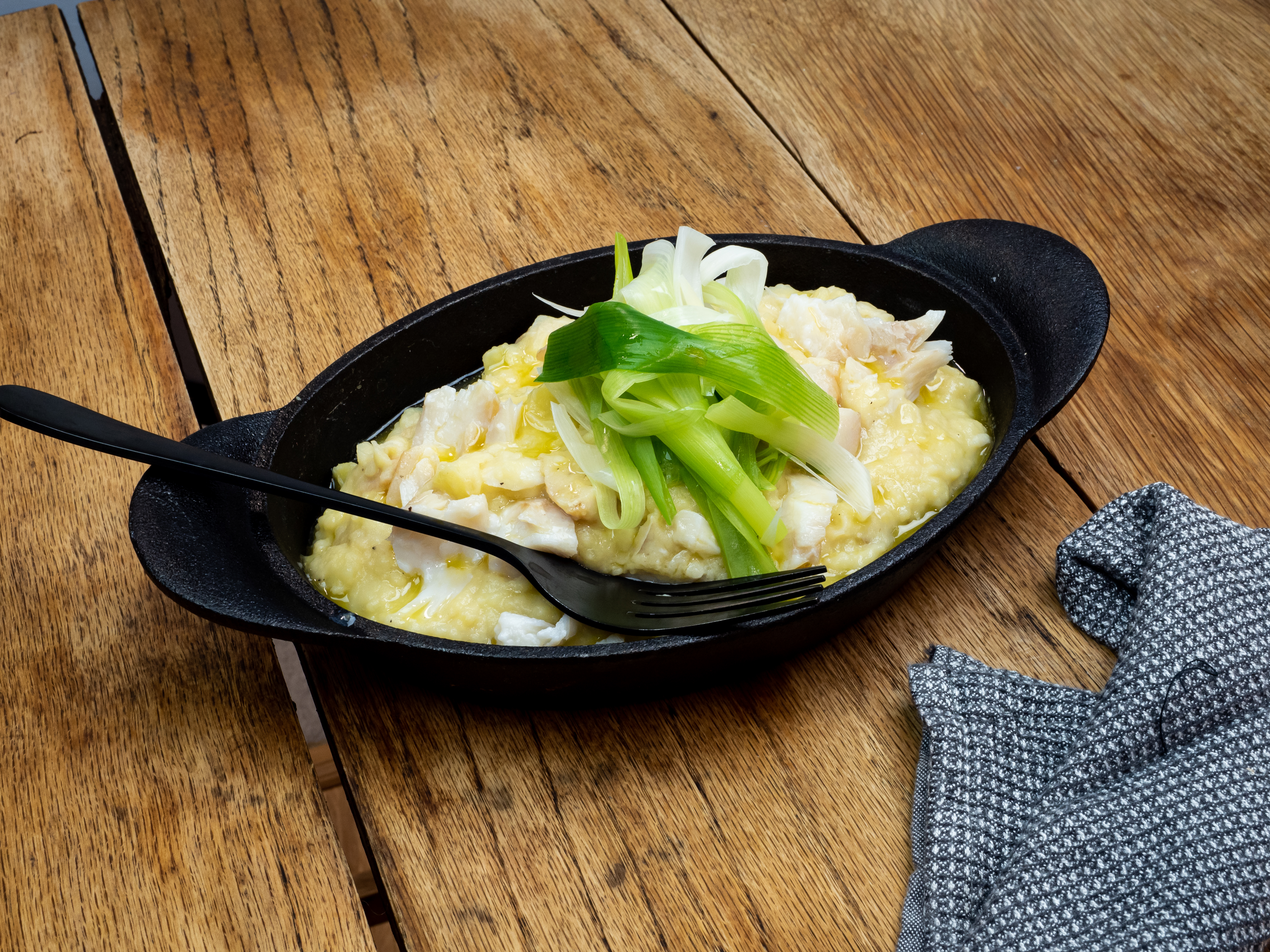 Plukkfisk med røkt torsk